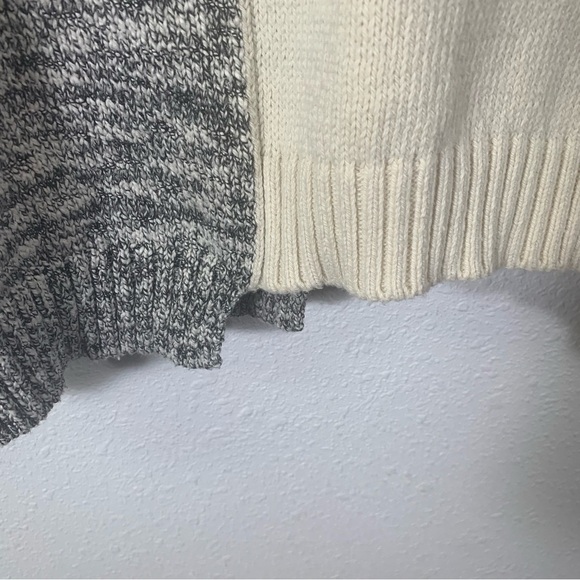 Soft Surroundings Women's Size Small Cream Black Pull over Long Sleeve Sweater - Picture 7 of 10